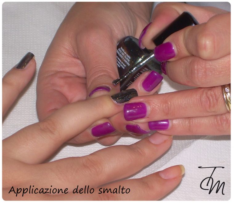 applicazione dello smalto