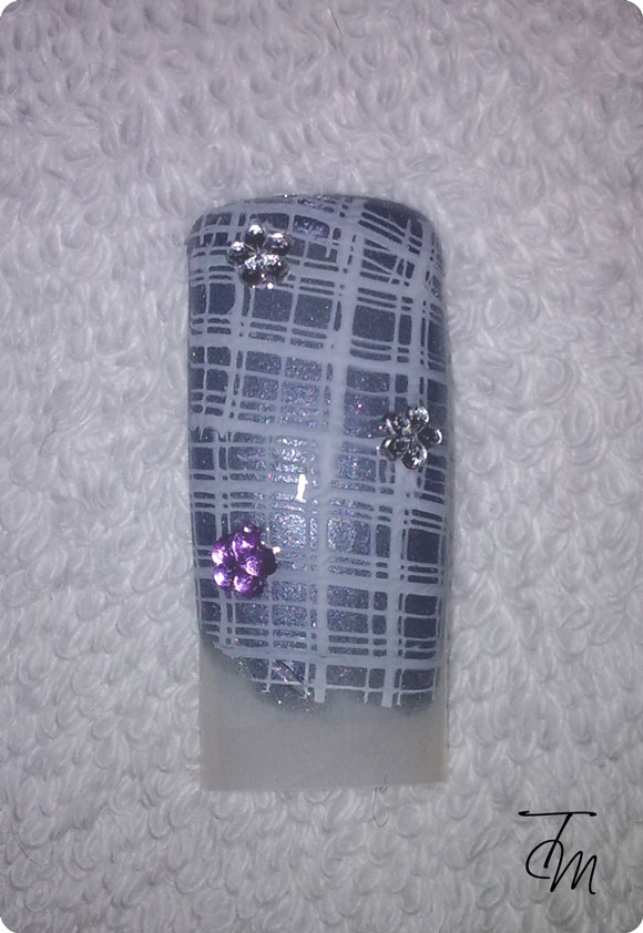 Tutorial Nail Art Tartan