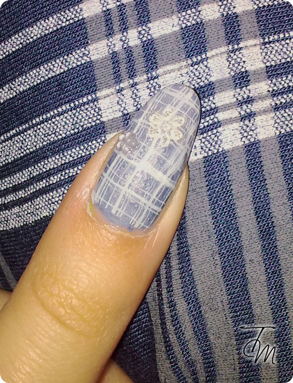 Tutorial Nail Art Tartan