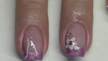 Tutorial Nail Art Rosa Con Fiori