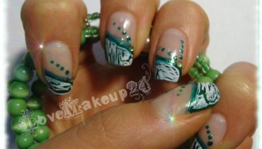 tutorial nail art cracklegreen