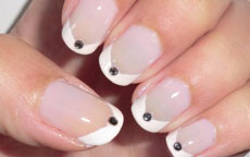 French Elegante nail art