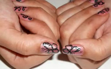 Velvet Chic Butterflies nail art