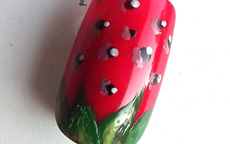 Estate frutta fragola nail art