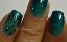 Peacock Nail Art