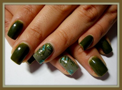 Tutorial Nail Art - Ever Green