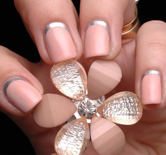 Reverse French Manicure