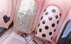 tutorial nail art a pois