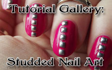 studded nail art