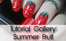 summer fruit nail art