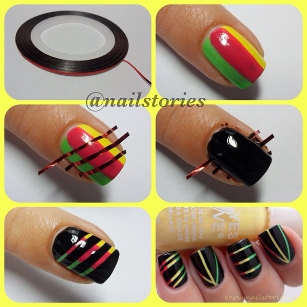 Taping Nail Art