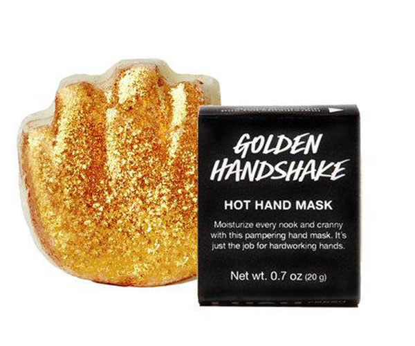 lush golden handskake