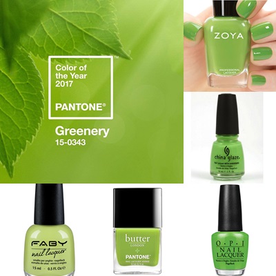 Pantone 2017 greenery Smalti