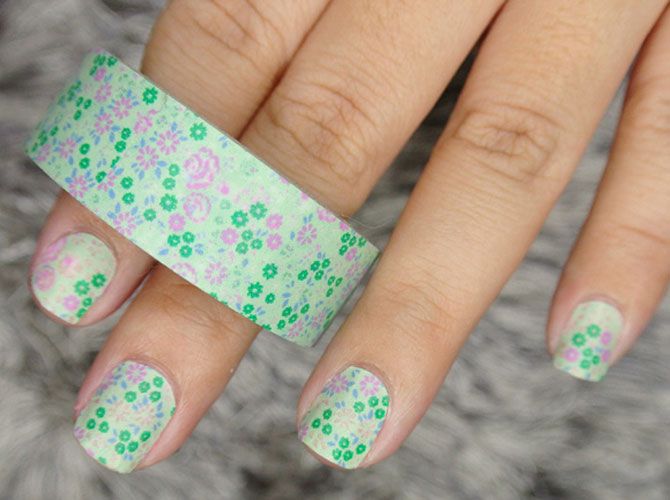 Nail Art with Washi Tape Step by Step - wide 11